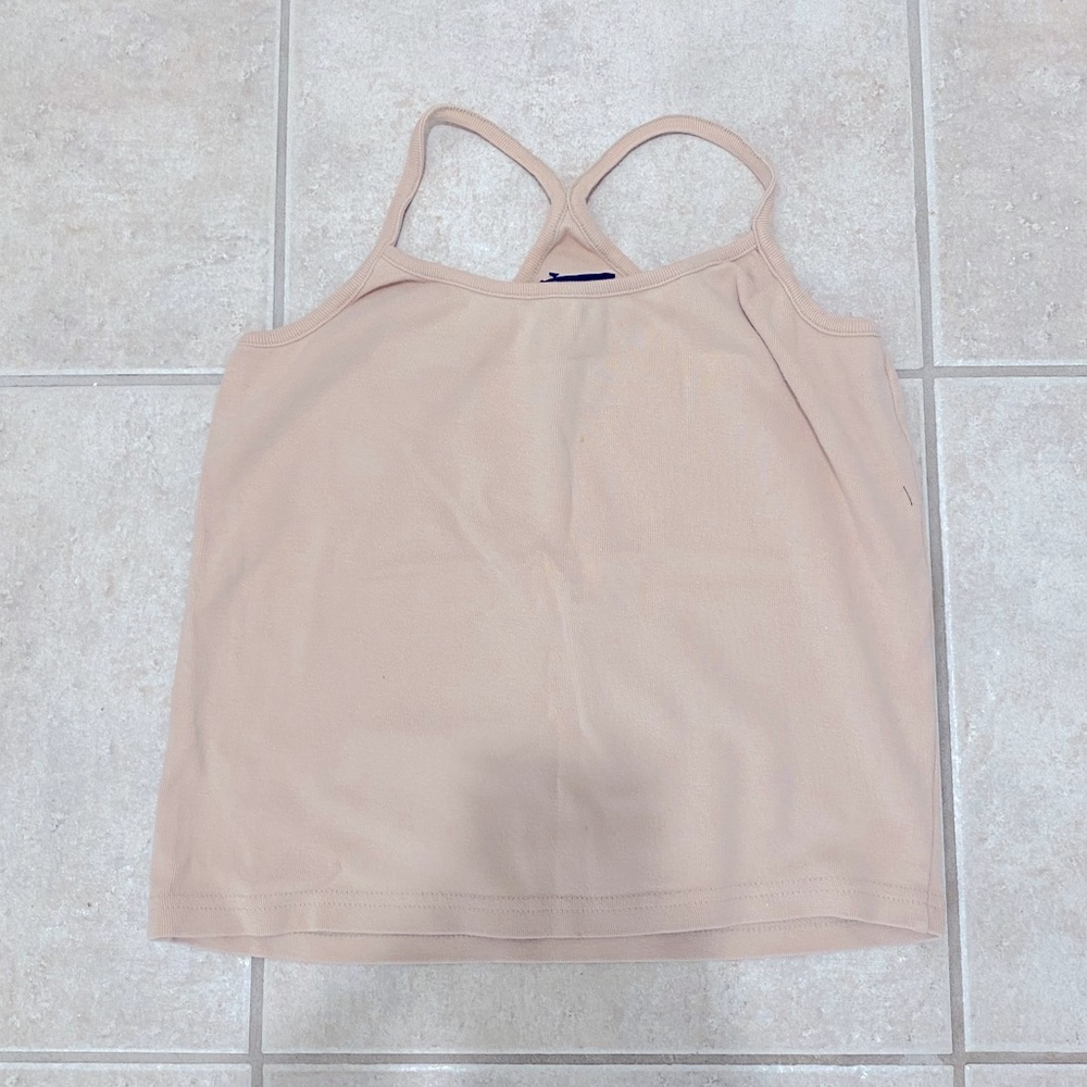 The Limited Beige Cotton Basics Staple Layering  Casual Racerback Cami  - Size M